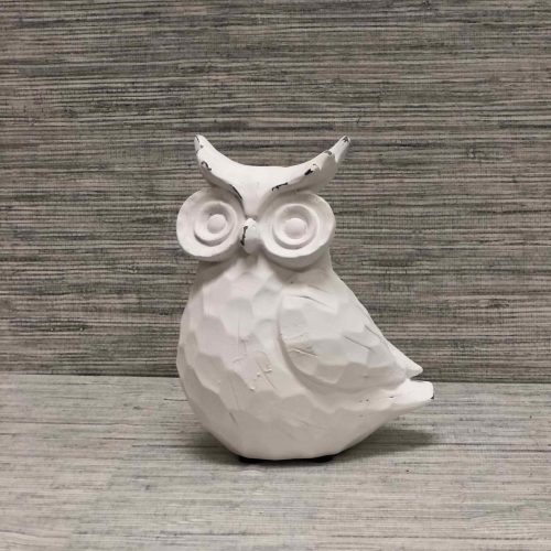 White ceramic owl
