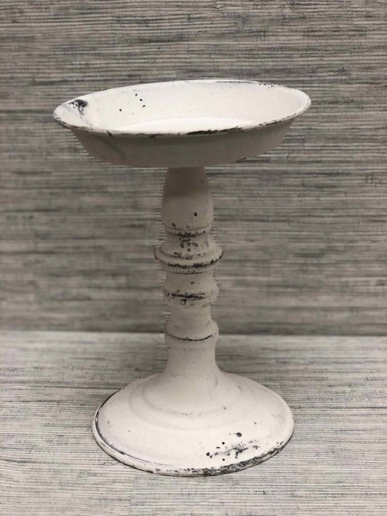 9 inch tin candle holder